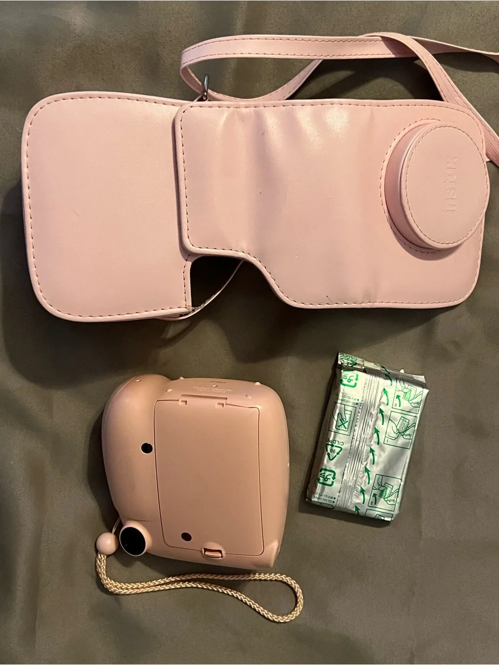 Fujifilm Instax Mini 7+ Instant Camera in Pink with Matching Case and extra film